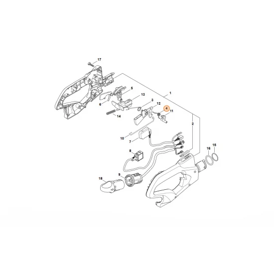 STIHL  Sprężyna ramieniowa 4866 182 4500